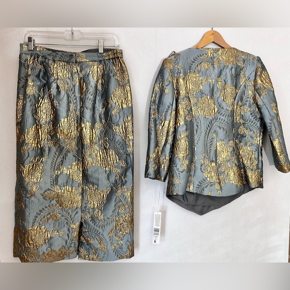 Lily & Taylor New York Couture LUXURY DESIGNER 2pc Women’s Suit Size 6 - Picture 5 of 17